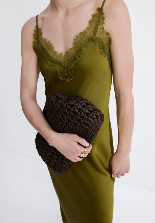MANGO - Dress easy - green