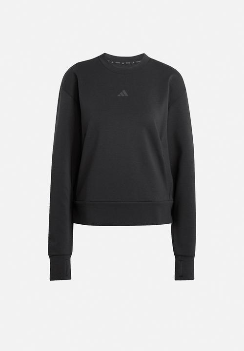 adidas Performance - D4T KNIT CREW - black