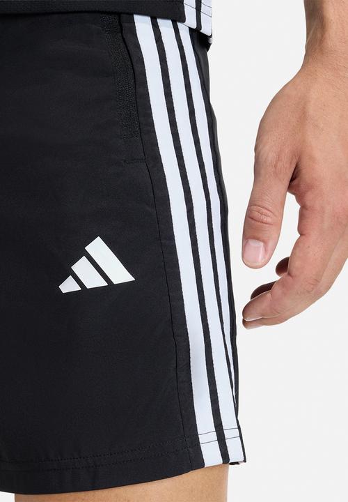 adidas Performance - Workout Essentials Base 3 Stripes Woven Short  - Black/white
