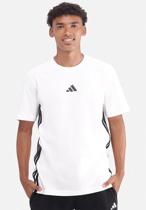adidas Performance - 3-Stripe SJ Tee  - white/black