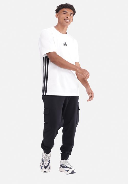 adidas Performance - 3-Stripe SJ Tee  - white/black