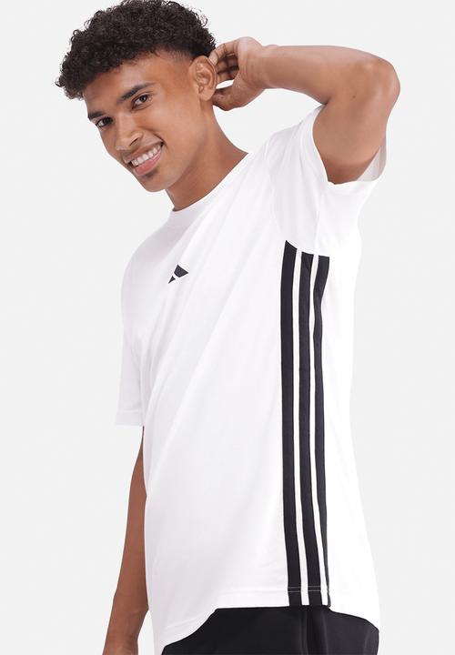 adidas Performance - 3-Stripe SJ Tee  - white/black