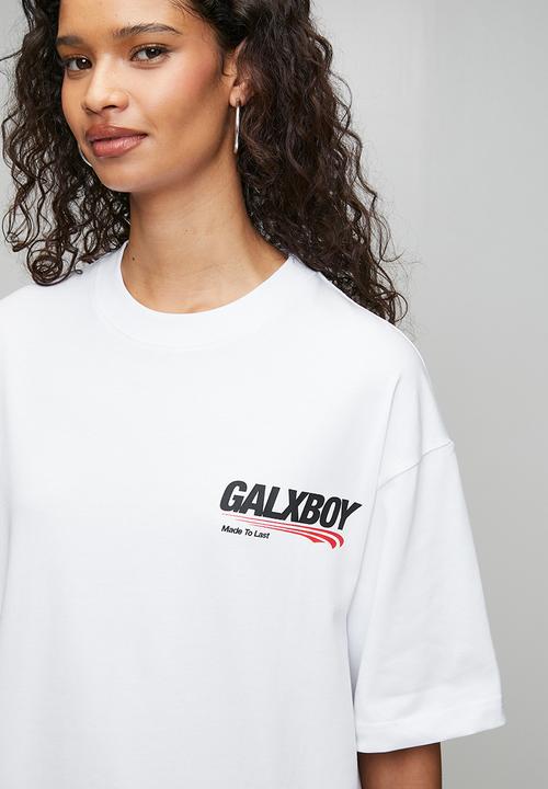 GALXBOY - CALL ME MINI T-SHIRT - WHITE