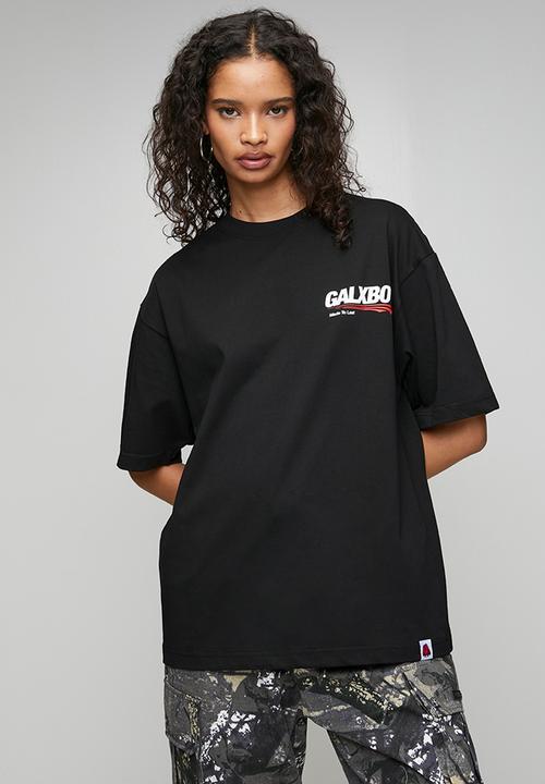 GALXBOY - CALL ME MINI T-SHIRT - BLACK
