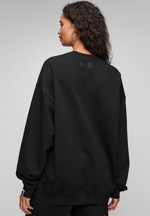 VINTAGE CREW NECK SWEATER - BLACK