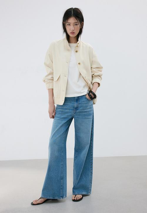 MANGO - T-shirt rin - white