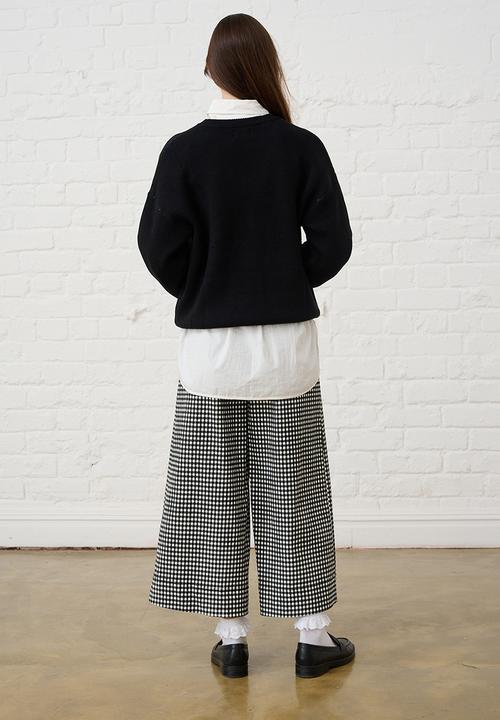 Me&B - Bengaline Pants - Black & White