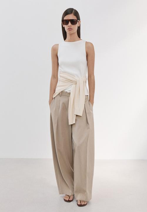 MANGO - Top suenyo - light beige