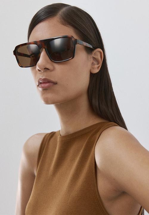 MANGO - Top suenyo  -  dark brown