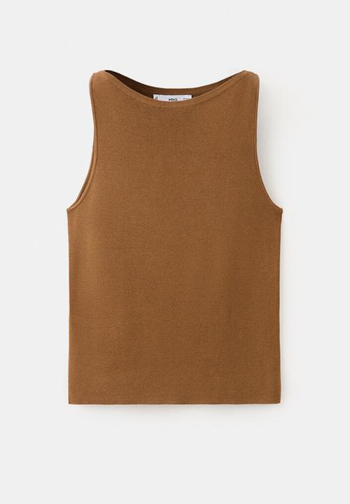 MANGO - Top suenyo  -  dark brown