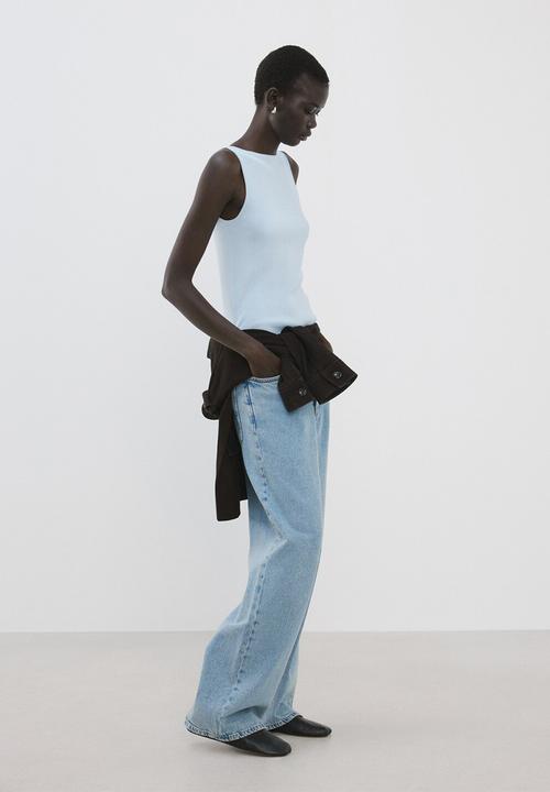 MANGO - Top suenyo - light/pastel blue