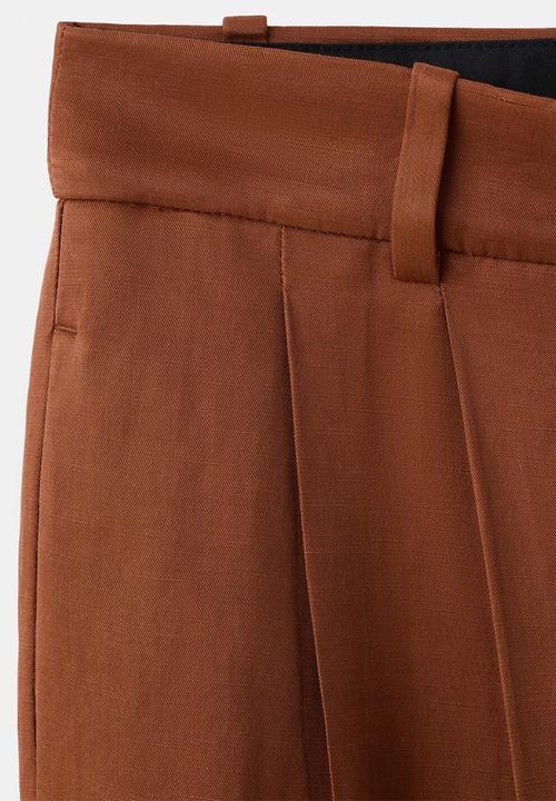 MANGO - Trousers vbbargan - rust/copper