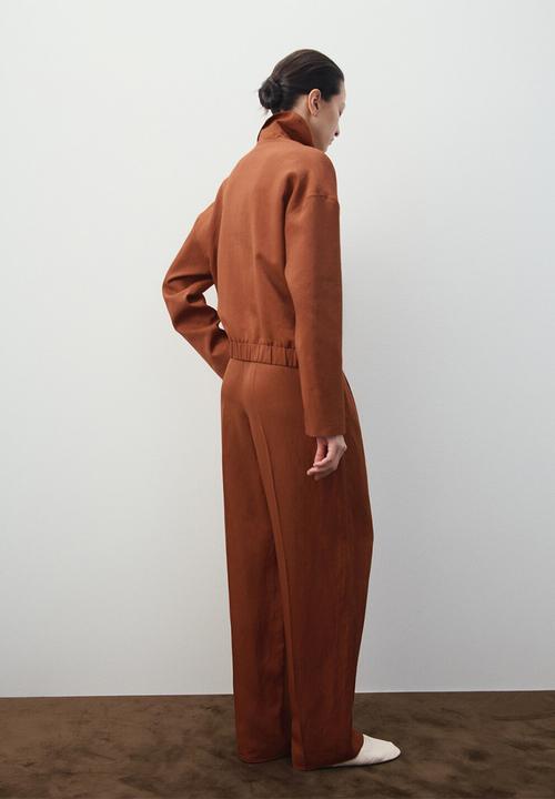 MANGO - Trousers vbbargan - rust/copper