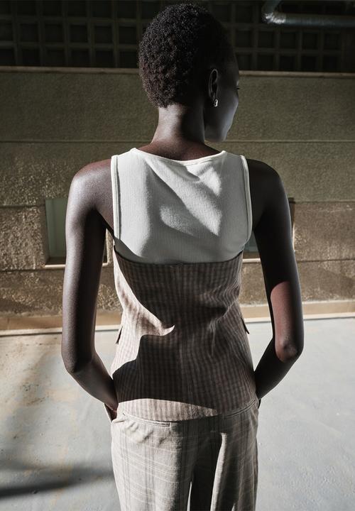 MANGO - Top felix - light/pastel grey 