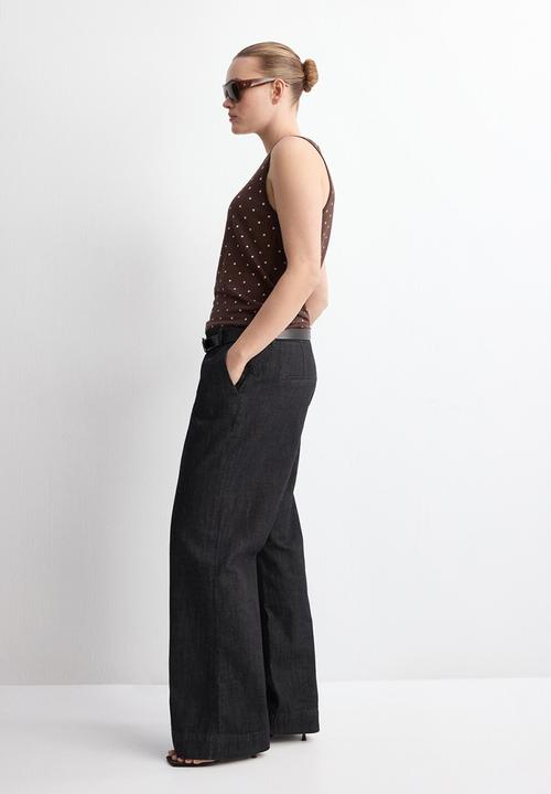 MANGO - Top sevilla - dark brown