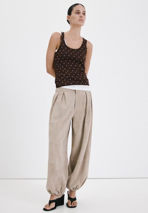 MANGO - Top sevilla - dark brown