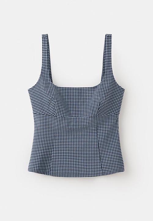 MANGO - Top victoria - medium blue