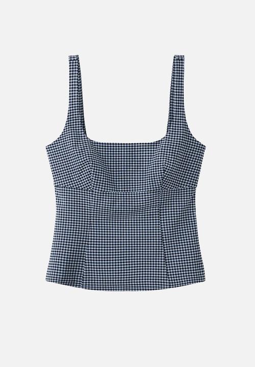MANGO - Top victoria - medium blue