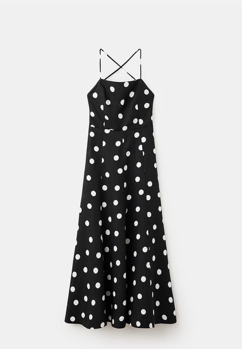 MANGO - Dress doty - black