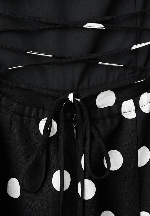 MANGO - Dress doty - black