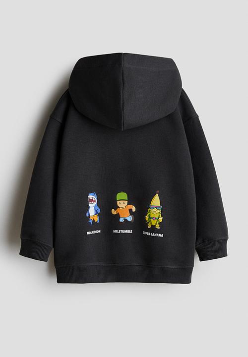 H&M - Printed hoodie - black/stumble guys