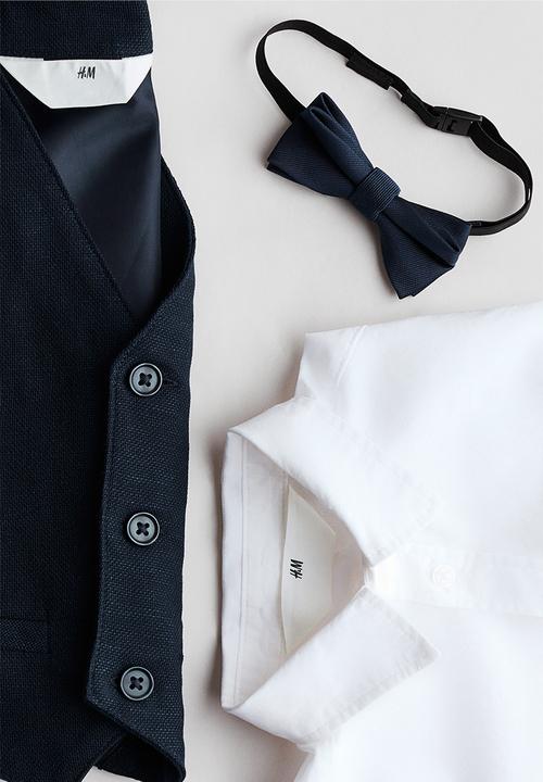H&M - 3-Piece dressy set - navy blue/white