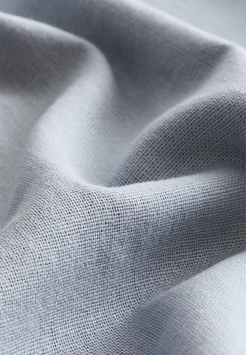 H&M - Linen-blend cushion cover - light dusty blue