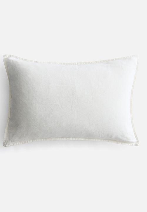 H&M - Linen-blend cushion cover - white