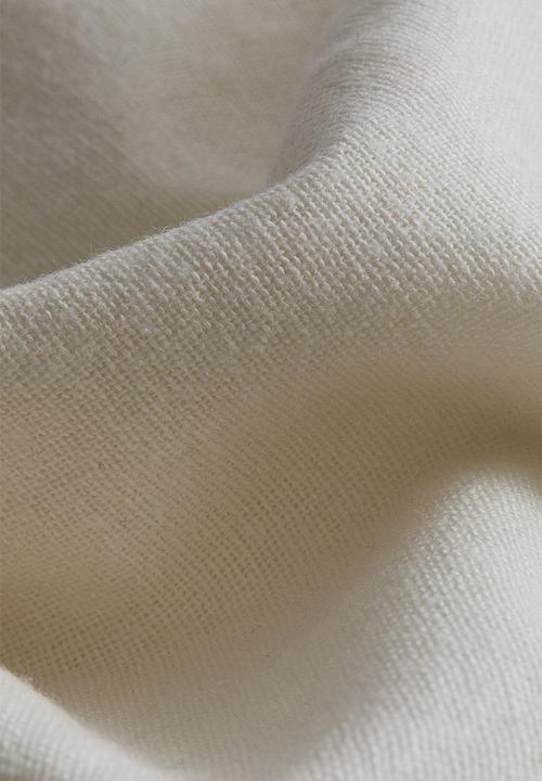H&M - Linen-blend cushion cover - white