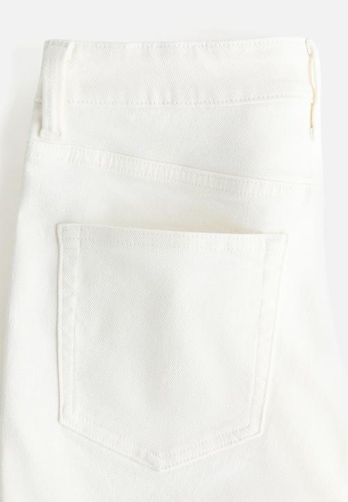 H&M - Skinny high waist jeans - white