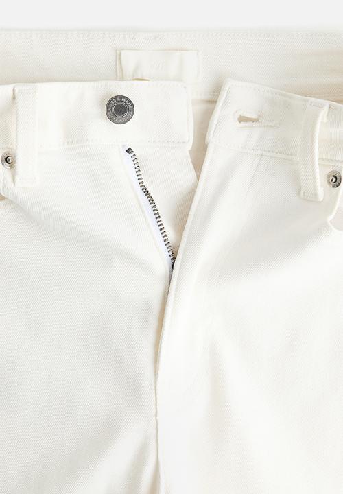 H&M - Skinny high waist jeans - white