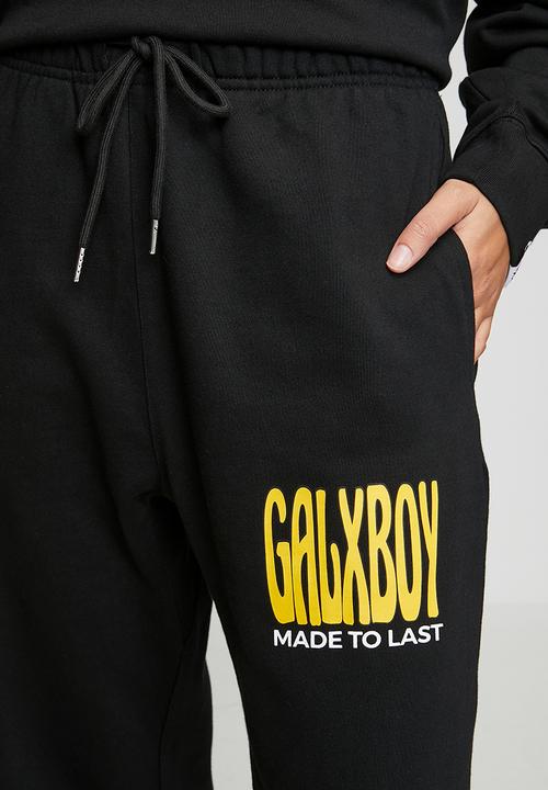 GALXBOY - ANGEL STAR PANTS - BLACK