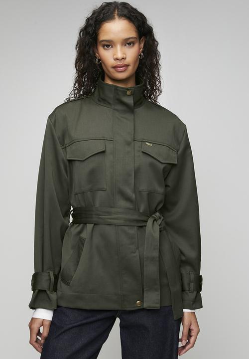 Wmn Yuri Wool Jacket - Olive