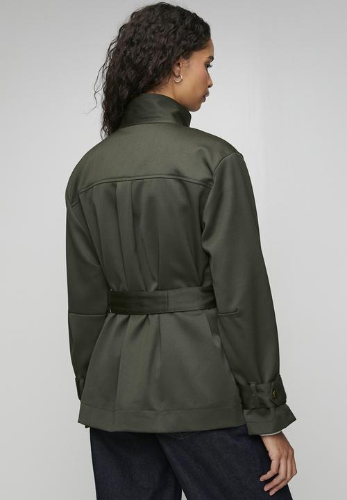 POLO - Wmn Yuri Wool Jacket - Olive