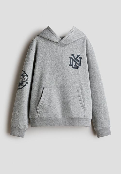 H&M - Hoodie - grey marl/nyc