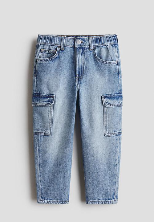 H&M - Relaxed tapered fit jeans - denim blue