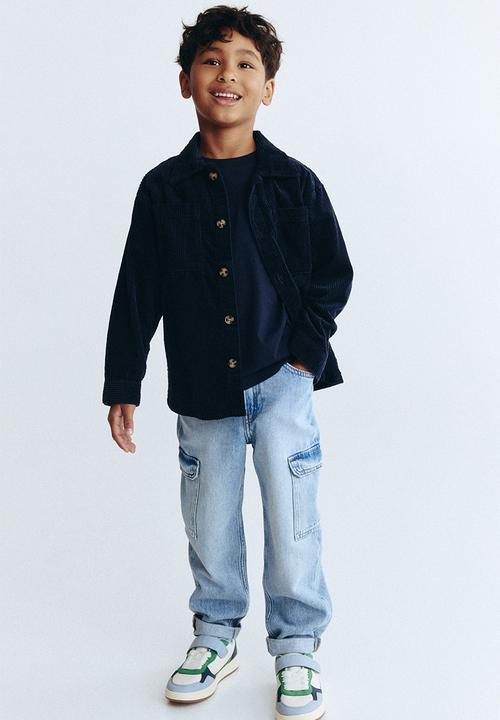H&M - Relaxed tapered fit jeans - denim blue