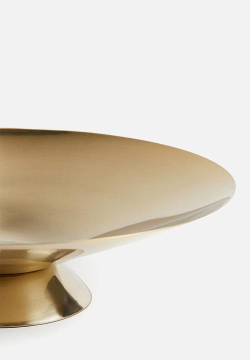 H&M - Large pedestal bowl - gold-coloured