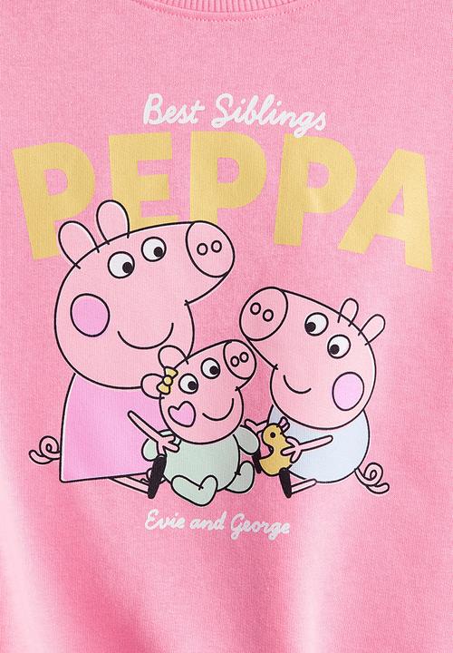 H&M - Printed sweatshirt - pink/peppa pig