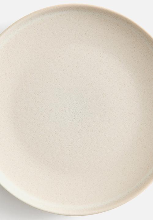 H&M - Reactive-glaze dinner plate - light beige