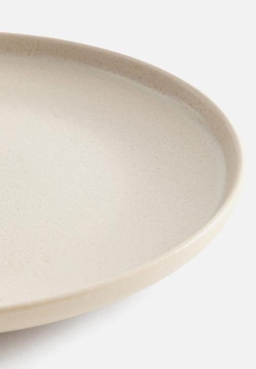 H&M - Reactive-glaze dinner plate - light beige