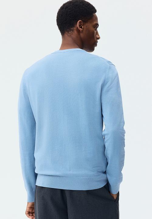 H&M - Regular fit fine-knit jumper - dusty blue
