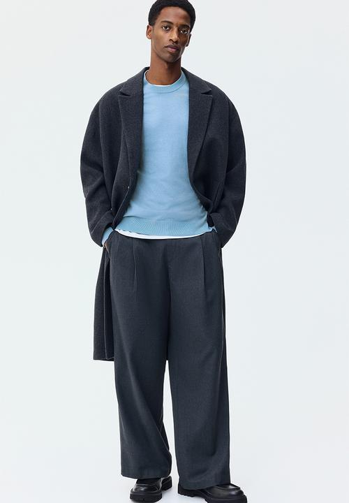 H&M - Regular fit fine-knit jumper - dusty blue