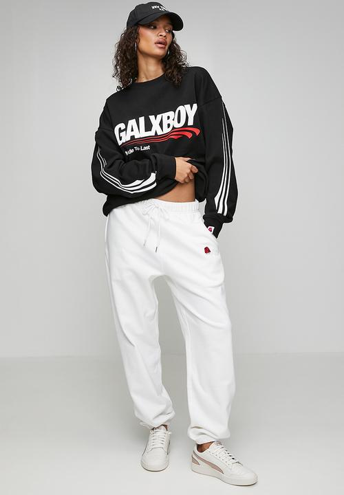 GALXBOY - BEANIE TRACKPANTS - WHITE