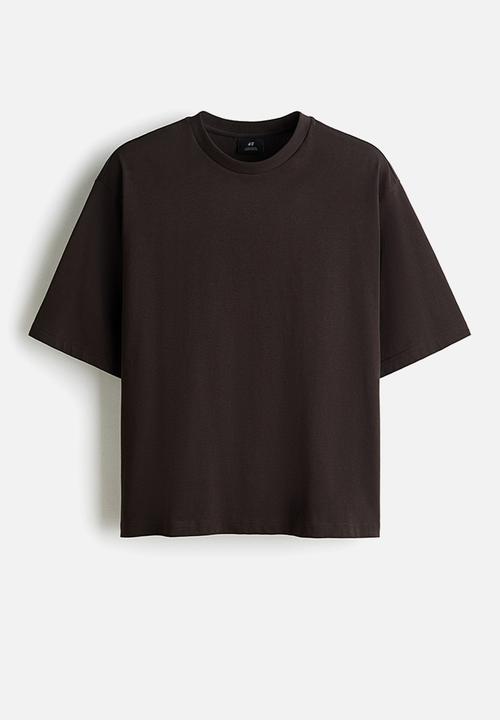 H&M - Oversized fit T-shirt - dark brown