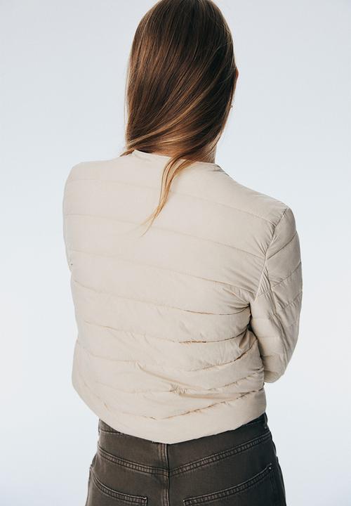 H&M - Quilted jacket - light beige