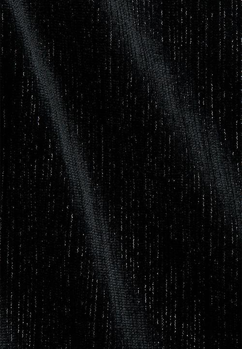 H&M - Wide velour trousers - black/glittery
