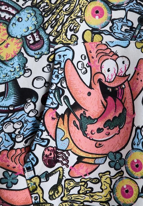 H&M - Printed hoodie - blue/spongebob squarepants