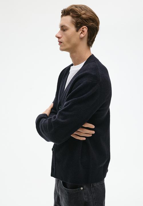 H&M - Regular fit brushed cardigan - black