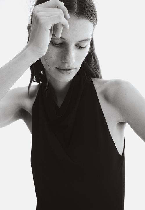 H&M - Cowl-neck body - black